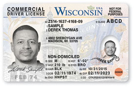 Non-domiciled indicates the CDL license holder is a temporary visitor with legal status