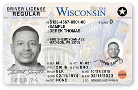 A star indicates card is compliant with federal REAL ID requirements
