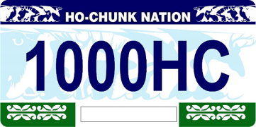 Ho Chunk license plate