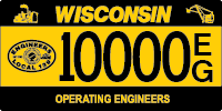 Operating engineers license plate