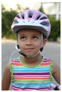 Bike Helmet correct forward tilt