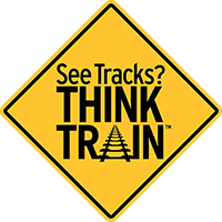 See Tracks?  Think Train - Sign