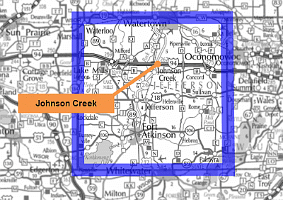 Map of Jefferson County park and ride lots.