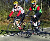 Two bicycle riders