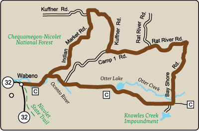 Map of Rustic Road 118