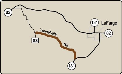 Map of Rustic Road 55