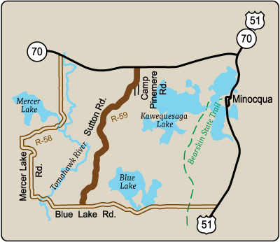 Map of Rustic Road 59