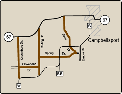 Map of Rustic Road 82