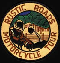 Rustic Roads Motorcycle Tour Patch