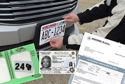 Wisconsin DMV provides services for getting vehicle titles and registration, and issues driver license and ID cards