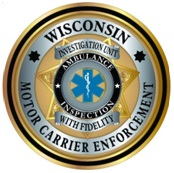 Wisconsin motor carrier enforcement logo - ambulance inspection