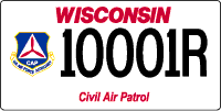 Civil Air Patrol license plate
