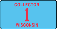 Collector license plate