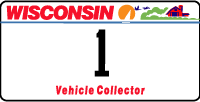 Vehicle collector license plate