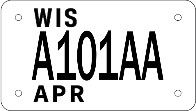 Motorcycle plate