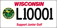 Golf Wisconsin license plate