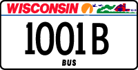 Bus and light truck license plate