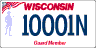 Wisconsin National Guard license plate