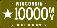 Historic military vehicle license plate