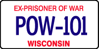 Ex-Prisoner of War license plate.