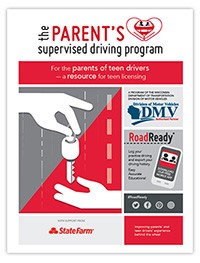 copy of the Parent's Supervised Driving Program guide