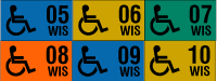 Disabled license plate stickers