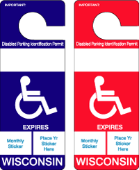 Disabled parking identification