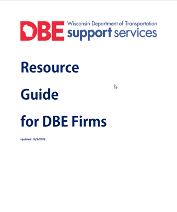 DBE Resource Guide for DBE Firms