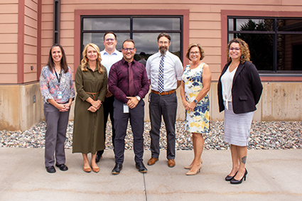 Tribal Affairs staff: Amy Coughlin, Mindy Samz, Aaron Gustafson, Bryan Lipke, Andrew Levy, Sandy Stankevich and Cyless Peterson 