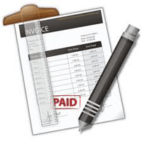 invoice notepad and pen