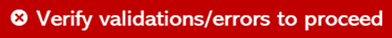 Verify validations/errors to proceed