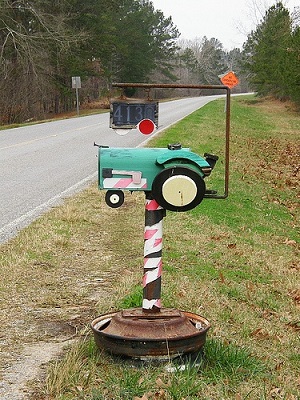 Tractor mailbox