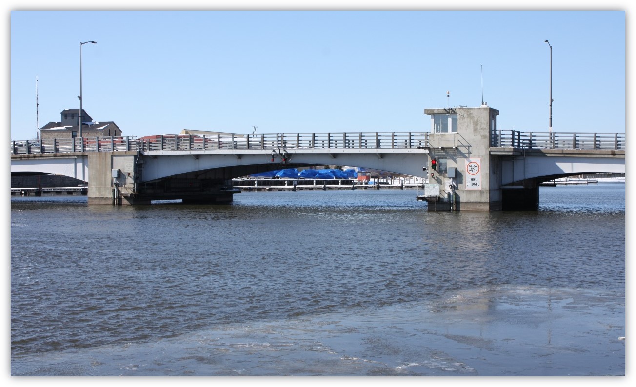 Main Street Bridge (B-70-56) over the Fox River and approaches in the city of Oshkosh in Winnebago County