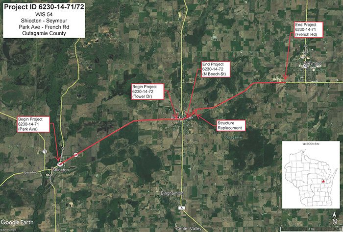 project map - wis 54