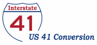 US 41 conversion logo