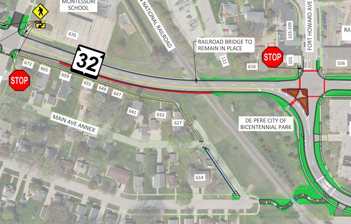 Geometric updates in the 500 block of Reid Street 