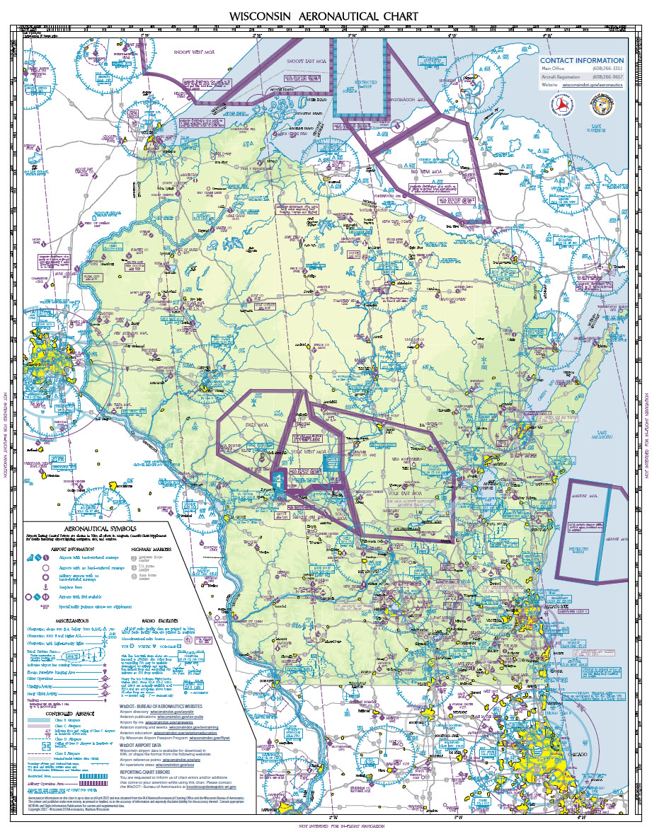 Wisconsin Aeronautical Chart