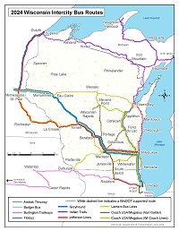 Wisconsin Department of Transportation Long distance intercity bus service