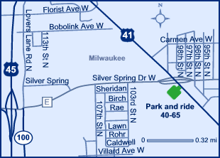Park and ride lots, Milwaukee County. Timmerman Field (Milwaukee Northwest), lot 4065
