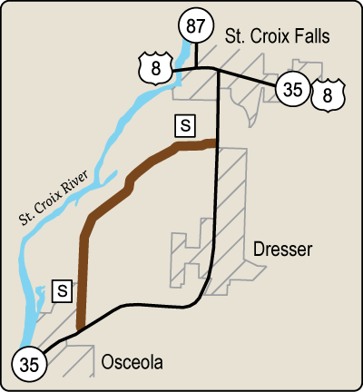 Map of Rustic Road 101