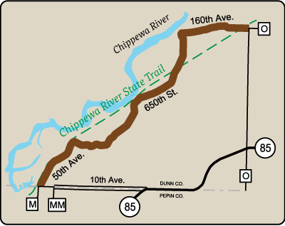 Map of Rustic Road 107
