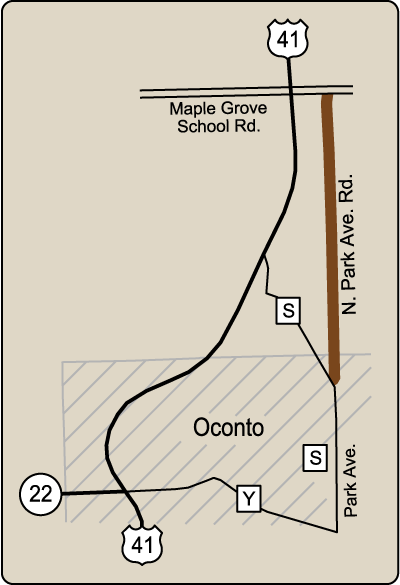 Map of Rustic Road 109