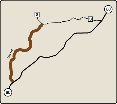 Map of Rustic Road 121