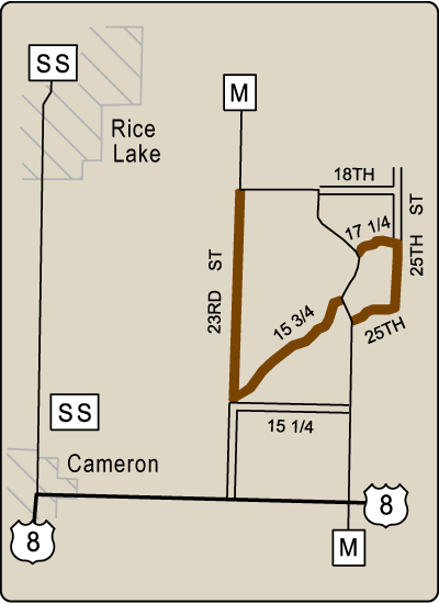 Map of Rustic Road 18