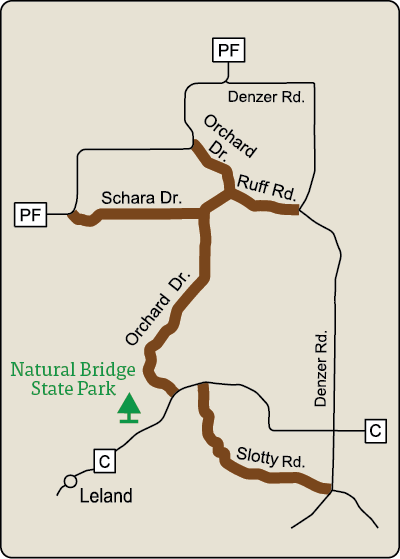 Map of Rustic Road 21