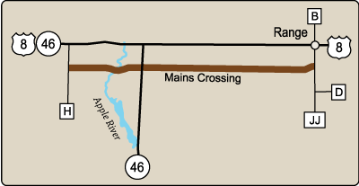 Map of Rustic Road 28