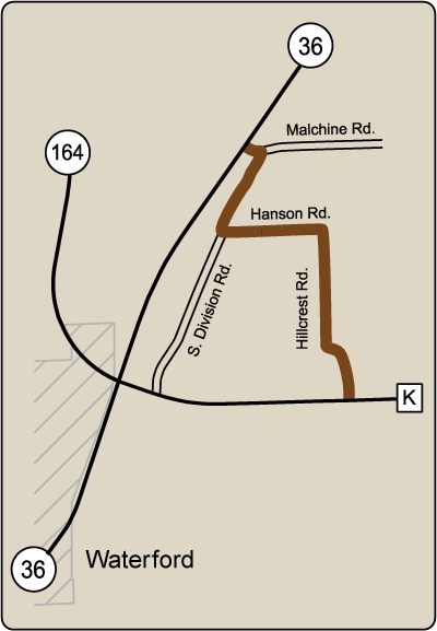 Map of Rustic Road 30