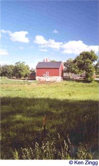 Photo of a barn along Rustic Road 36