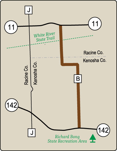 Map of Rustic Road 43