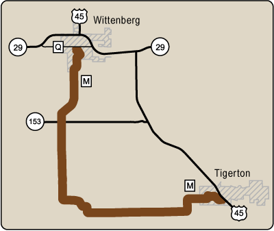 Map of Rustic Road 47